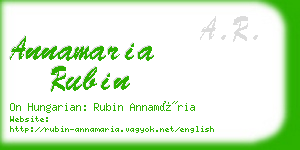 annamaria rubin business card